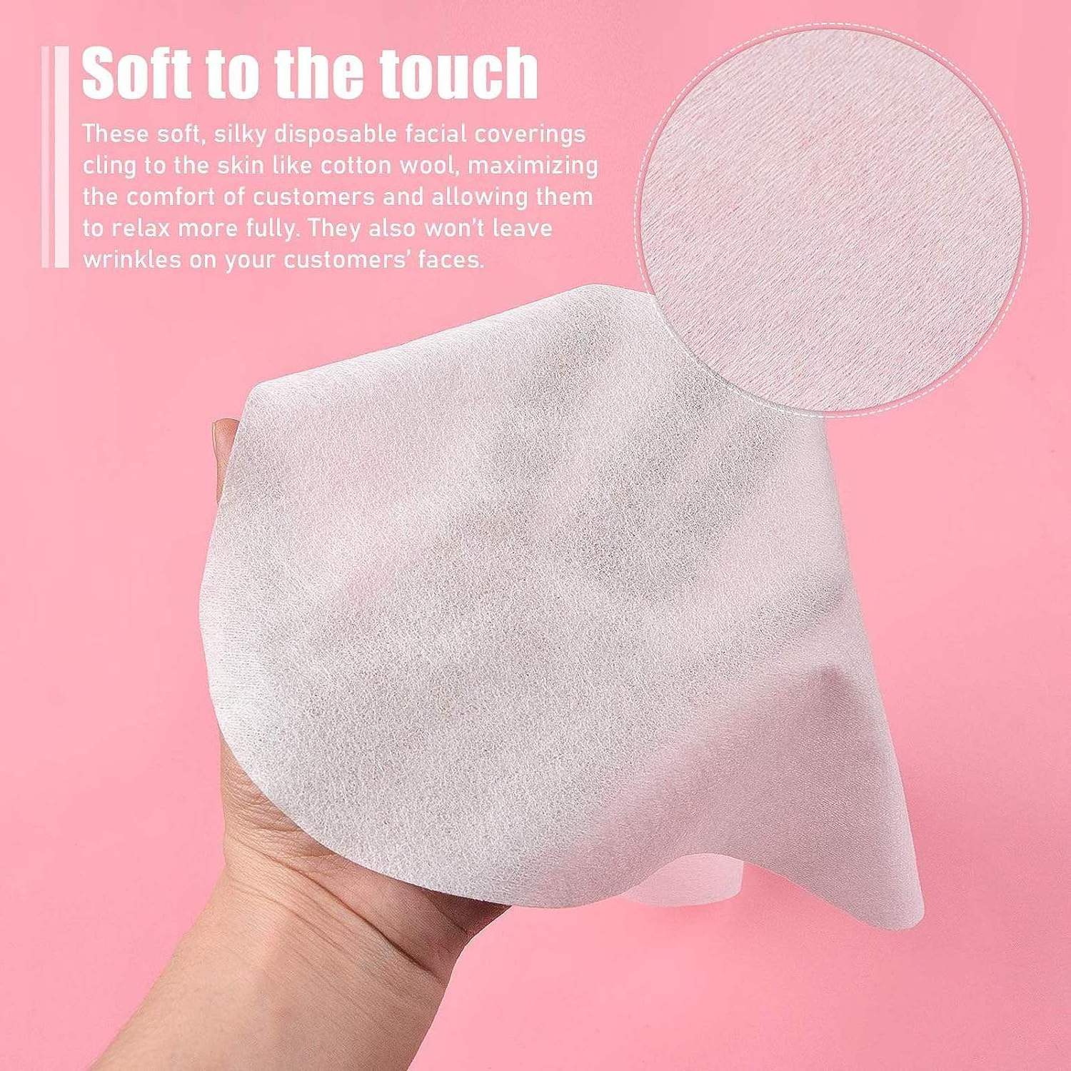 Disposable Face Cradle Covers Ultra Soft Non-Sticking Flat Face rest Cover  for Massage Tables Chairs and Spa bed white