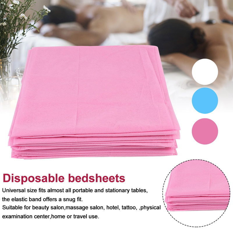 Disposable bed sheets breathable massage mattress non-woven foot bath pad sheet beauty salon pad with hole