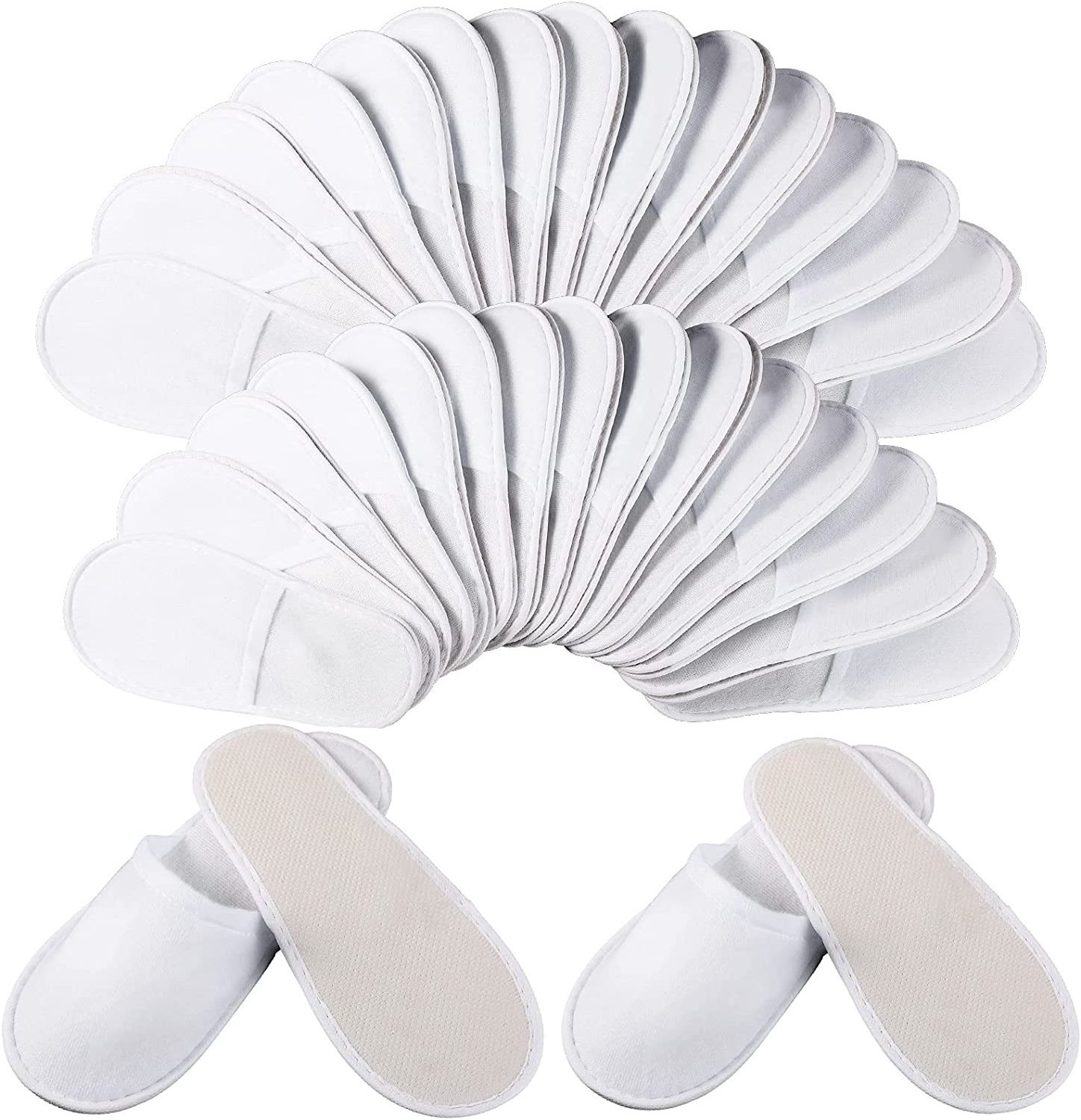 Spa Slippers, Closed Toe, Disposable Indoor Slippers for Men and Women Spa Hotel Motel Home Guest room