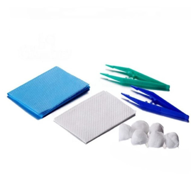 SJ Medical Use Basic Dressing Set Disposable Sterile Wound Dressing Pack Basic Dressing Set for Wound Care