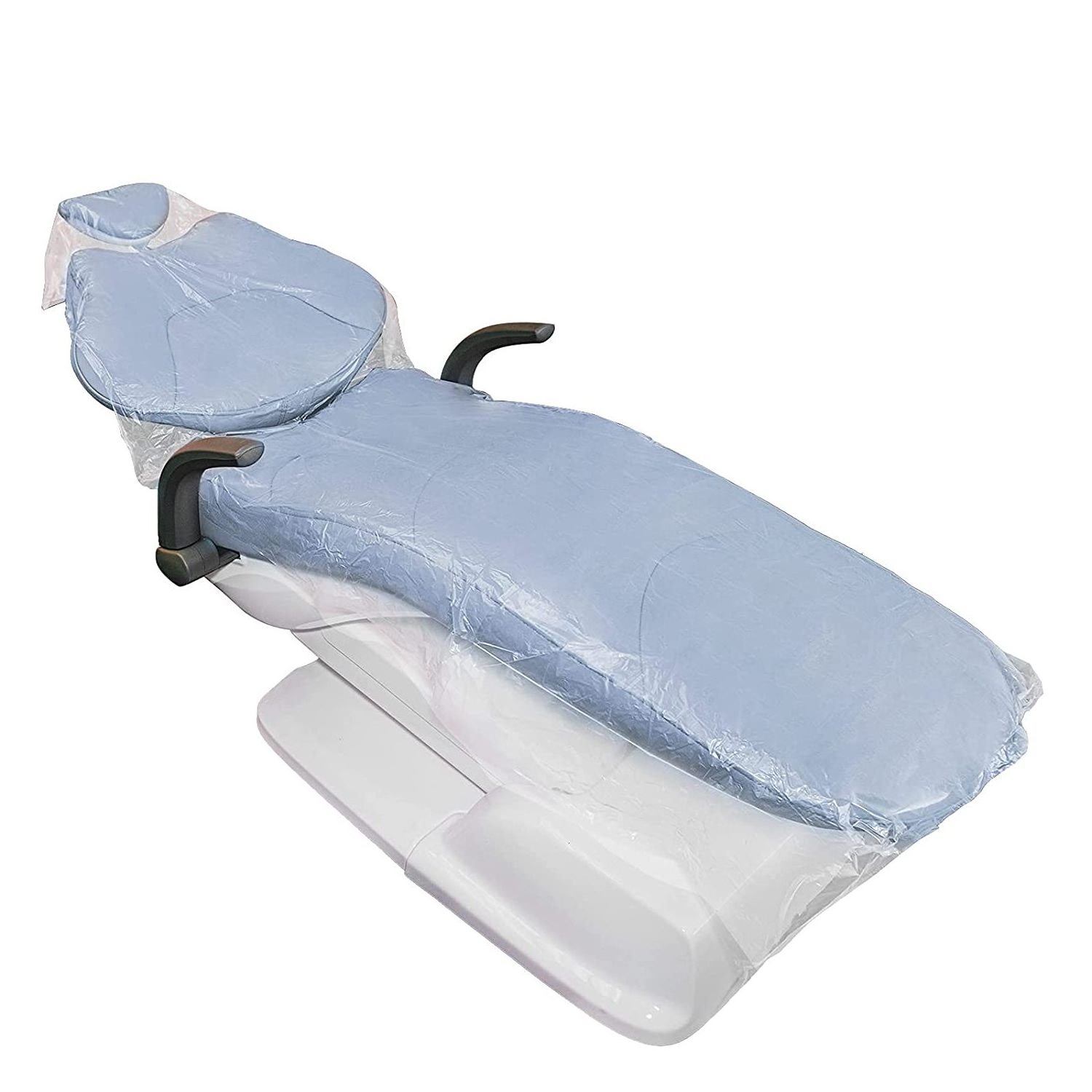 SJ Disposable Full Dental Chair Sleeves Clear Plastic Protective Sleeve Dental Chair Cover