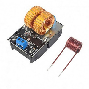 5-12V 120W Mini ZVS induction heating board Flyback driver heater DIY Cooker+ ignition coil