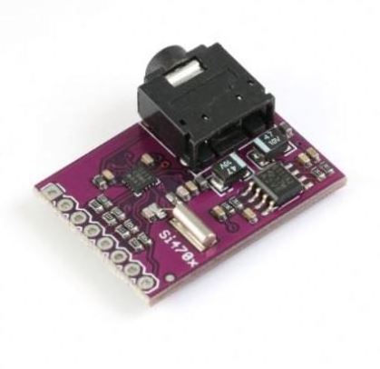 Si4703 FM Tuner Evaluation Board Radio Tuner Development Board Module with 3.5MM Headphone Audio Jack