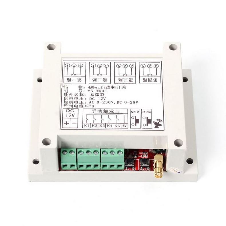 DC 9-38V Wifi Relay Switch Multi-Channel Mobile Phone Remote Control Network Relay Module With Antenna Wireless Smart Home wk4