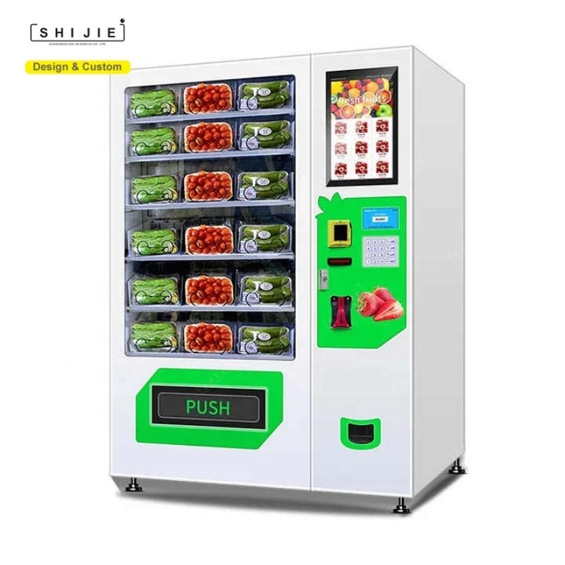 Factory Snack and Drink Cup Instant Noodle Combo Food Ramen Vending Machine With Hot Water Dispenser