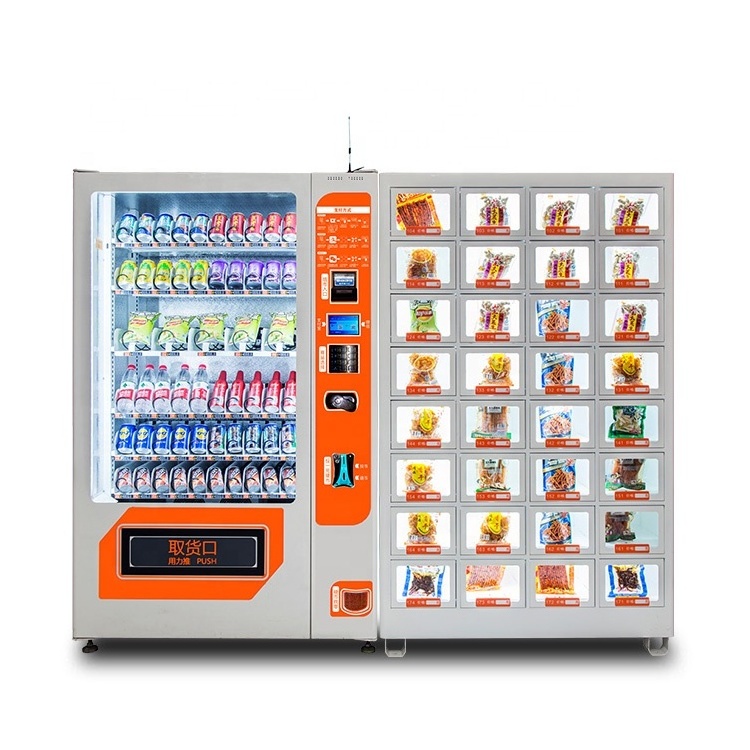 Outdoor medical combo snacks vending machines drinks combo wifi smart touch screen coffee vending machine