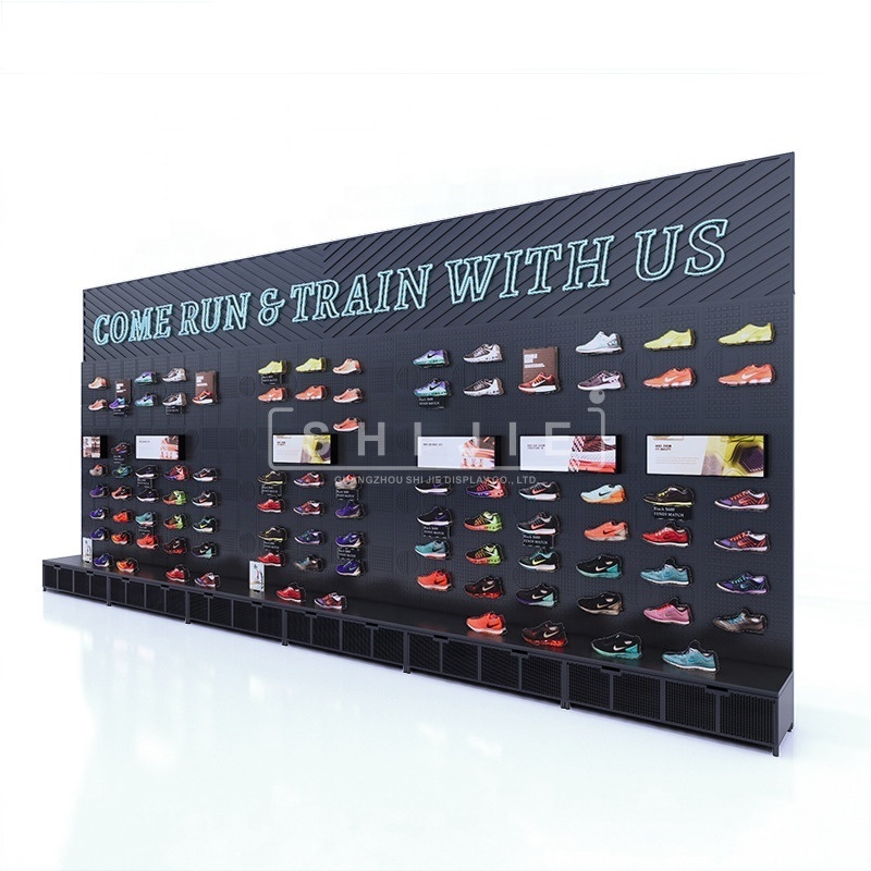 Fashion sportswear metal display stand fixture retail store clothes shop fitting and displays