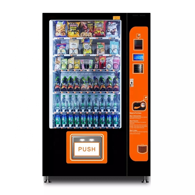 Outdoor medical combo snacks vending machines drinks combo wifi smart touch screen coffee vending machine