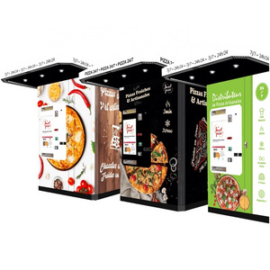 Outdoor Business Self-service Hot Food distributeur automatique de pizza Fully Automatic Pizza Vending Machines