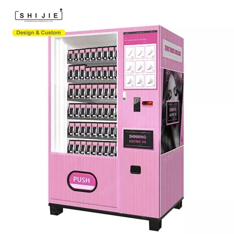 Cosmetics eyelash vending machine hair lash makeup products sale business equtiment beauty vending machine