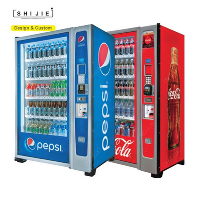 Self-service soda drink vending machines customized automatic beverage dispenser bottle ice coca cola vending machine