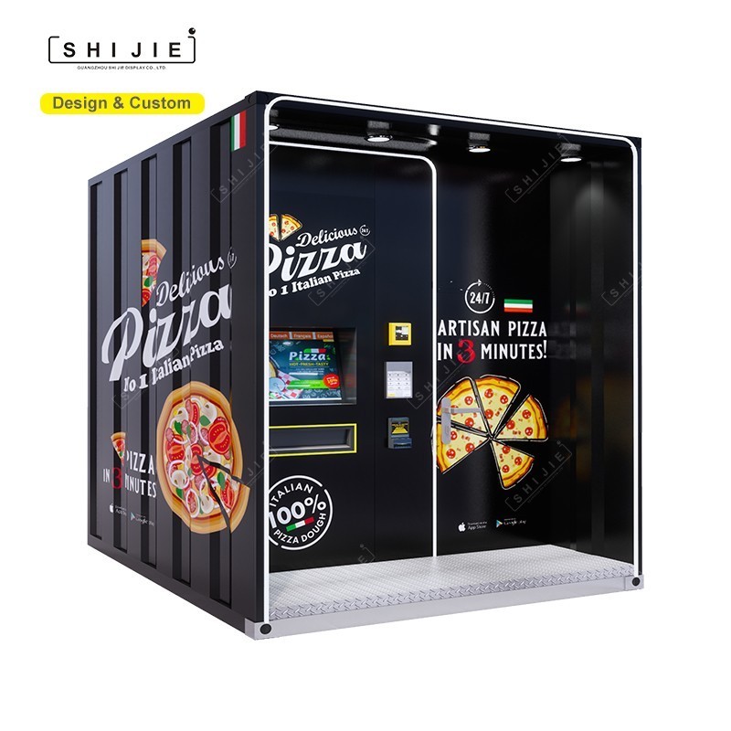 Commercial Outdoor Eerection Robot Pizza automat voll automatic Fast Food Fully Automatic Pizza Vending Machine For Sale