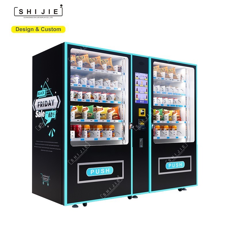 Self-service healthy fresh Food Vending Machine Eggs Salad Cakes Sell automatic fruit and vegetables vending machines