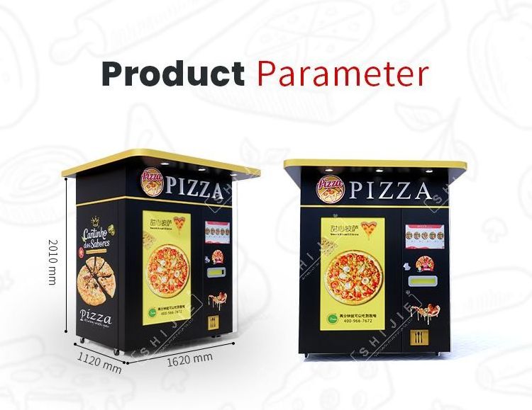 Smart pizza vending machine outdoor hot fresh fast food self service commercial fully automatic making pizza machines