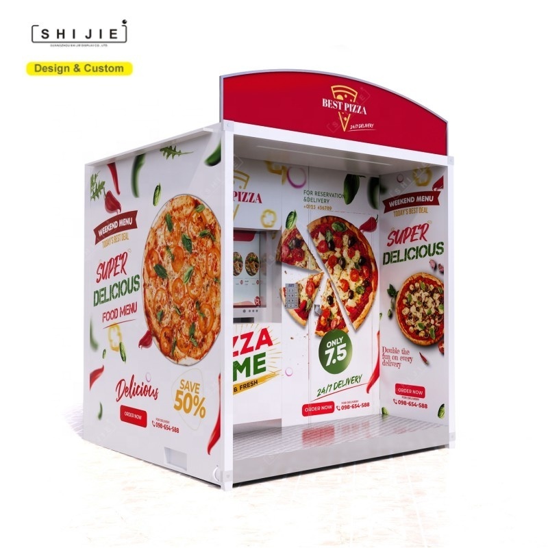 Smart pizza vending machine outdoor hot fresh fast food self service commercial fully automatic making pizza machines