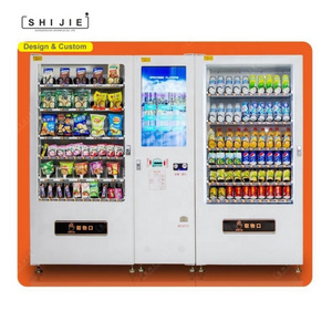 Automatic products boba tea vending machines drink bar cake egg cold snack food vendor commercial vending machine canada