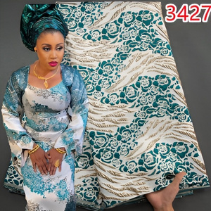 African Lace Fabric 2023 New Design French Gild Jacquard Brocade Lace Fabric For Women Elegant Party Dresses 3427