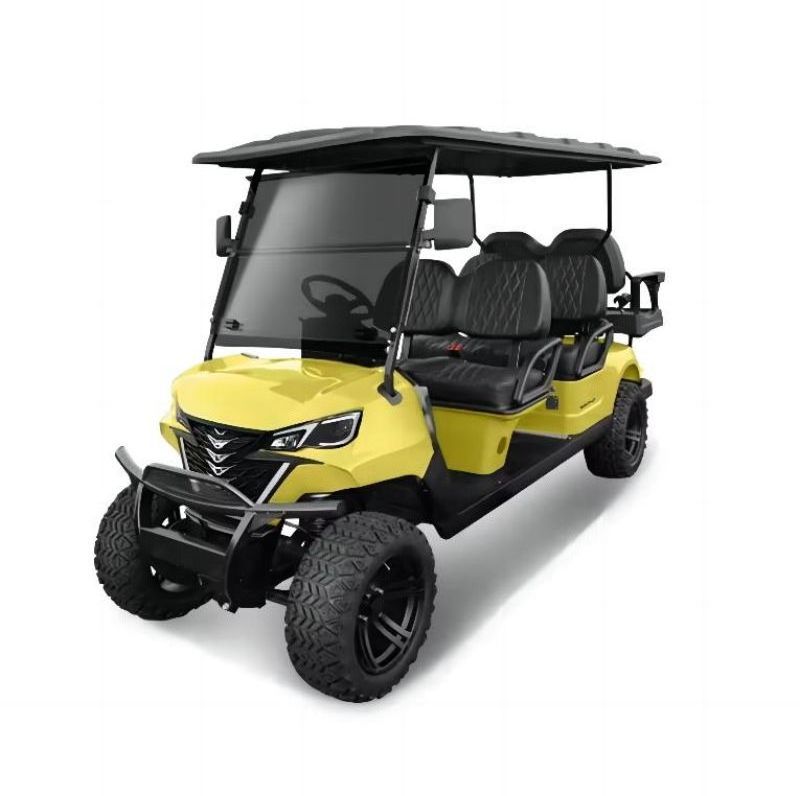 Factory direct sales 4+2 golf cart powerful 4 wheel 6 seater electric golf cart