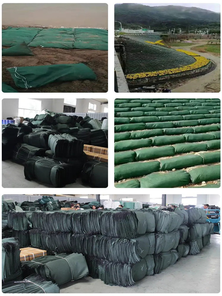 Ecological Nonwoven Geotextile Sand Bag Geo Bag Grow Bag for Road Slope Protection