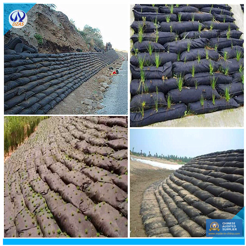 Ecological Nonwoven Geotextile Sand Bag Geo Bag Grow Bag for Road Slope Protection