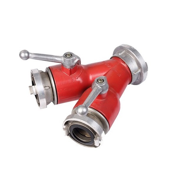 2 Ways Water Divider Aluminum Fire Hydrant With NH Thread Divider