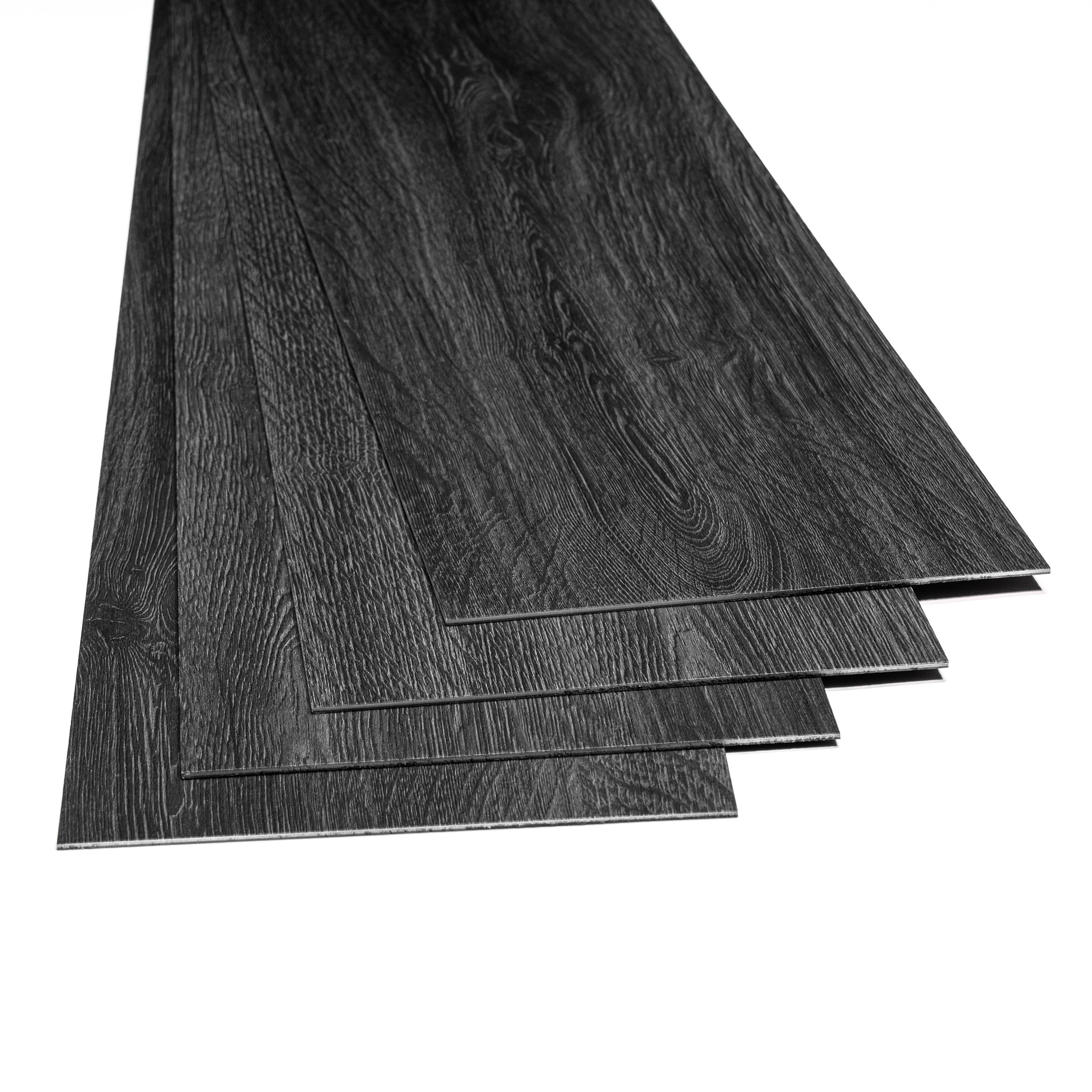 Wood Look Luxury Vinyl Tile Flooring Plastic Glue Down PVC Anti Static LVT Flooring Tiles 2mm2.5mm3mm4mm5mm Indoor European