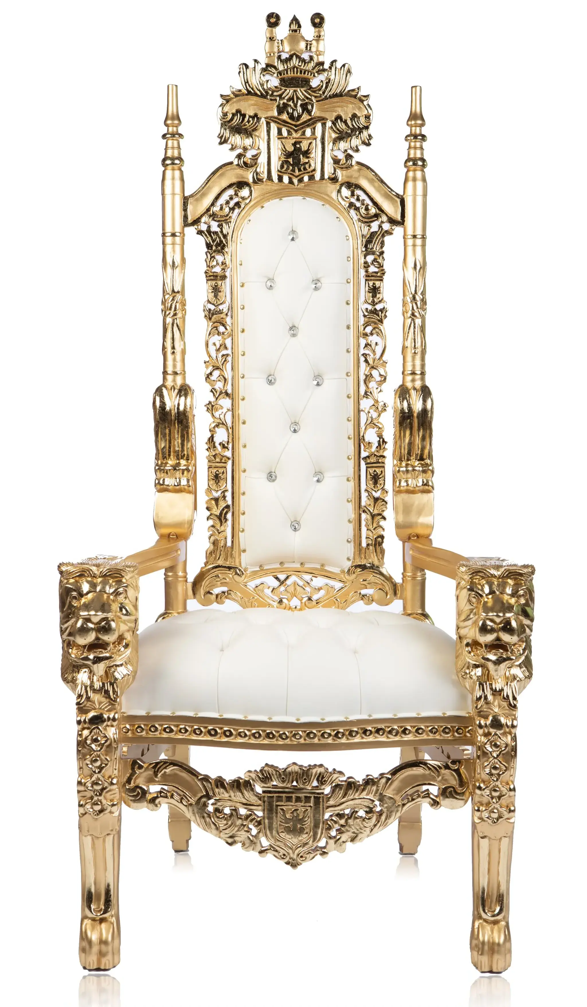 Hot Sale Manufacturer Wedding Event Purple Black White Gold Silver Royal King Queen Throne  Wooden Mahogany Teak High Back Chair