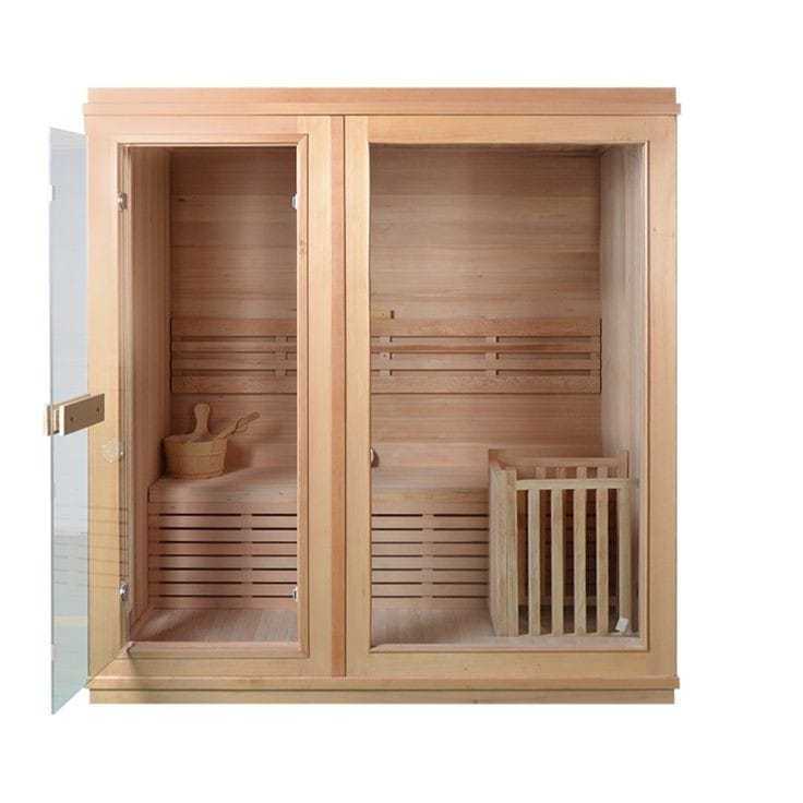 Customized Individual Group Wooden Mini Sauna Steam Capsule Room Cabine Indoors Outdoors External Without Heater