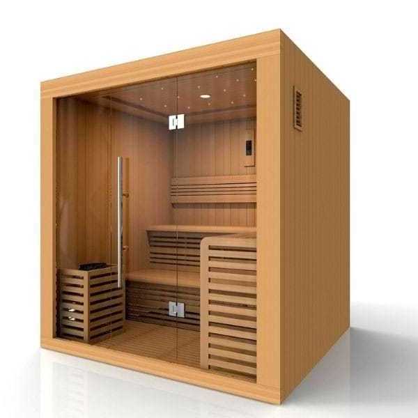 Customized Individual Group Wooden Mini Sauna Steam Capsule Room Cabine Indoors Outdoors External Without Heater