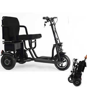 adult fold four 4 three 3 Wheel trike disabled handicapped electric tricycle for elderly