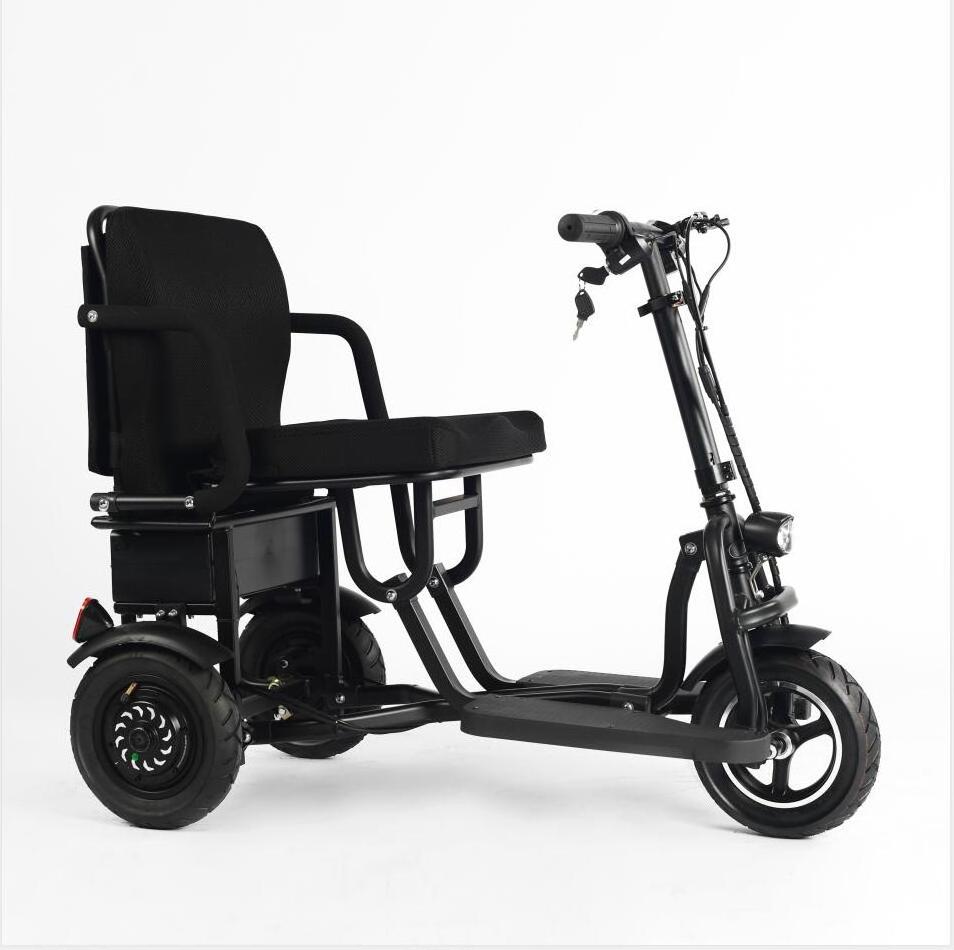 adult fold four 4 three 3 Wheel trike disabled handicapped electric tricycle for elderly