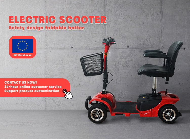 Eu Warehouse Foldable Mobility Scooter Customized Mobility Scooter 3 Wheel