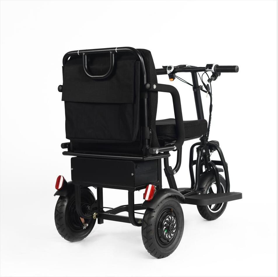 adult fold four 4 three 3 Wheel trike disabled handicapped electric tricycle for elderly