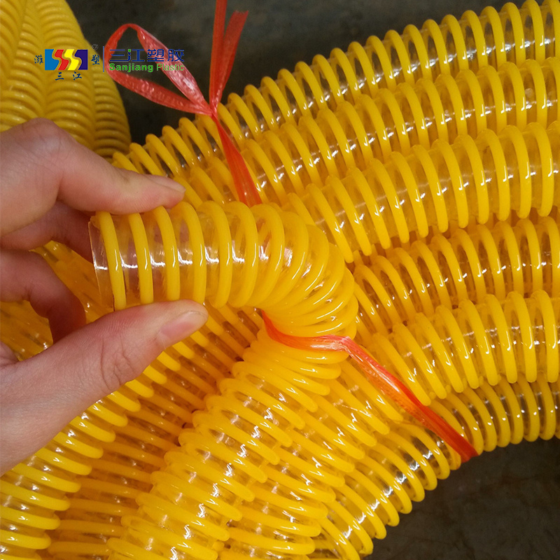 Flexible Helix Pipe Pvc Orange Suction Hose