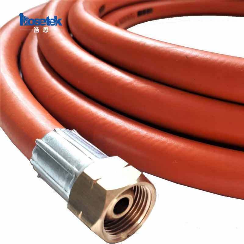 EN ISO 3821 Standard 300 PSI Orange Plastic PVC LPG Hose Manufacturer 20 Bar Gas Cooking Cutting Hose Pipe