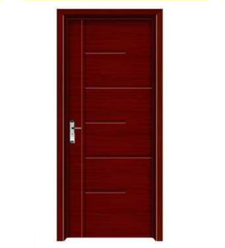 Simple design natural wood grain interior bedroom wood door