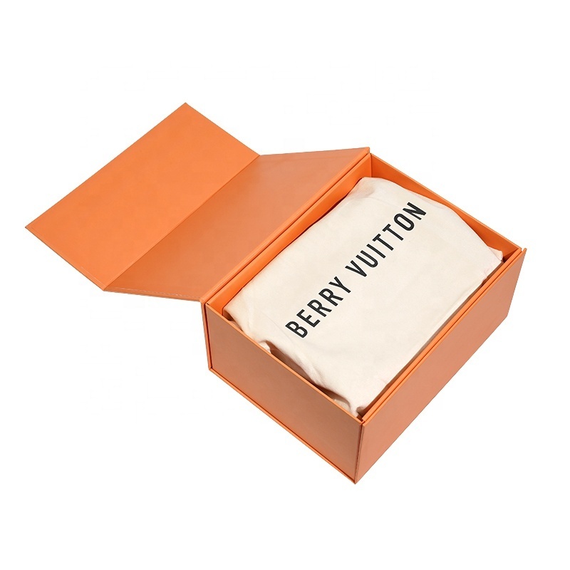 Custom High Quality Folding Paper Box Dress Packing Box Luxury lady's Bag Gift Box