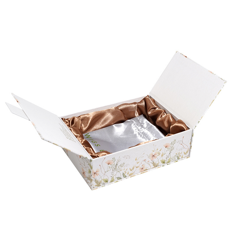 OEM Manufacturer Custom Design Made Rigid Magnetic Cardboard Cosmetic Clothing Packaging Cosmetic Paper Gift Box With Silk