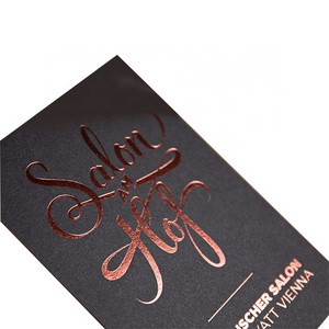 Custom Luxury Rose Gold Stamping Wood Printing Special Business Card