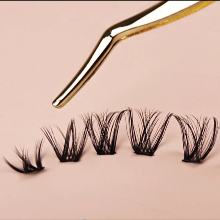 Pre Mapped Lashes Wide faux mink lash extensions Cluster Segment fake eyelashes Faux Mink Vegan Pre Cut 3D mink lashes wholesale