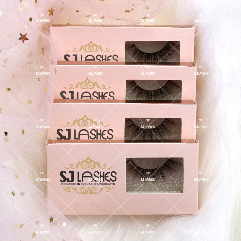 Own Brand lashes with logo and  box wholesale price can free design