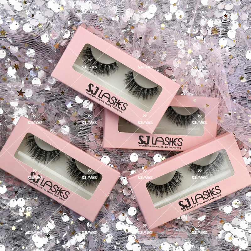 Own Brand lashes with logo and  box wholesale price can free design