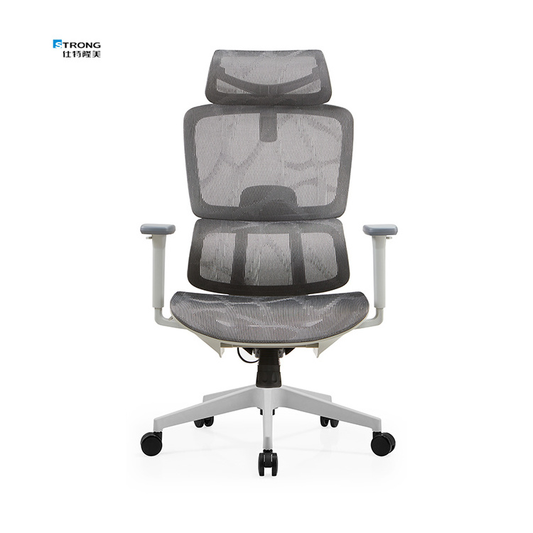 Factory Wholesale Adjustable Armrest Modern Swivel High Back Mesh Office Chair