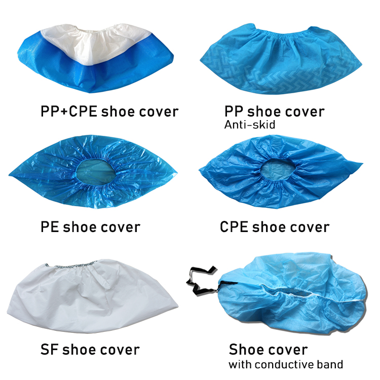 S&J Factory direct Wholesale non woven disposable cover shoes cpe shoe covers for hospital disposable