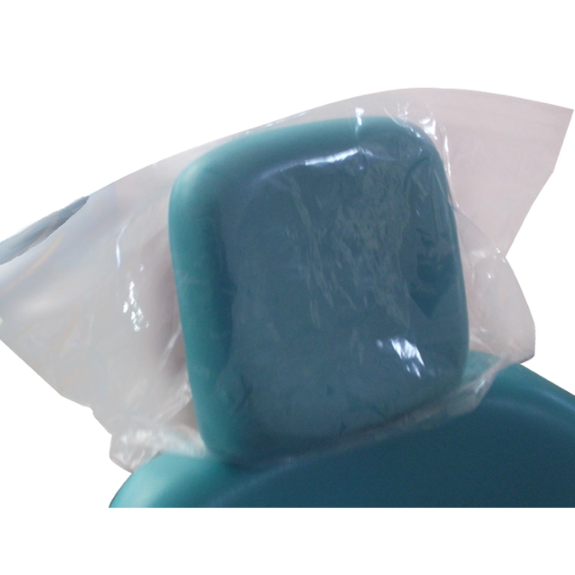 SJ Dental Disposable Plastic Headrest Transparent Covers for Dental Chair