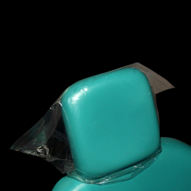 SJ Dental Disposable Plastic Headrest Transparent Covers for Dental Chair