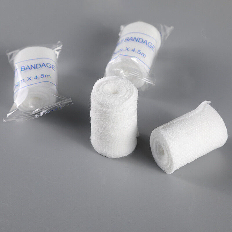 SJ Medical Elastic Cotton Gauze Roll Individual Pack Wound Dressing Sterile Wraps Medical Gauze Bandage