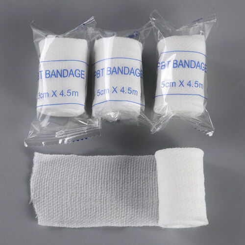 SJ Medical Elastic Cotton Gauze Roll Individual Pack Wound Dressing Sterile Wraps Medical Gauze Bandage