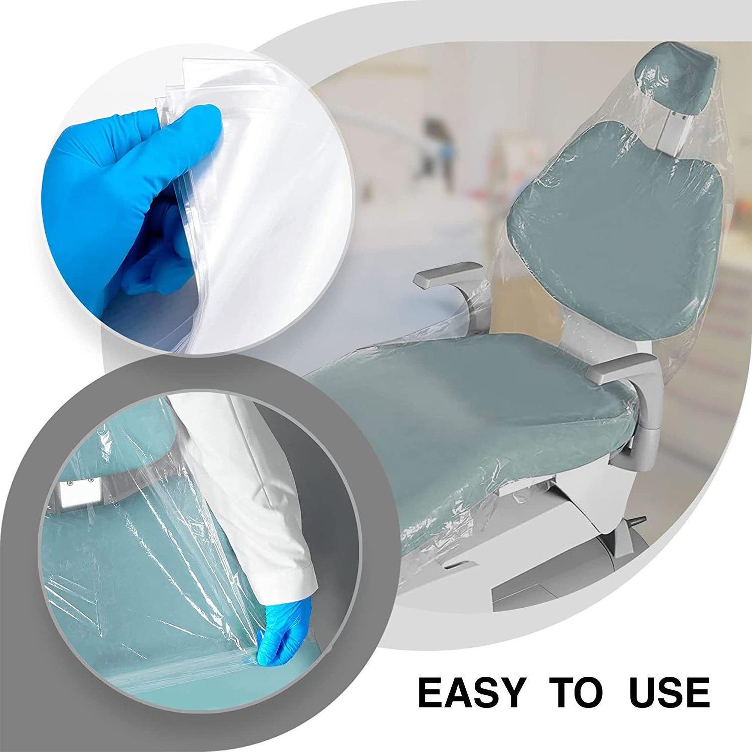 SJ Disposable Dental Full Chair Covers Tattoo Chair Sleeve Protectors 29