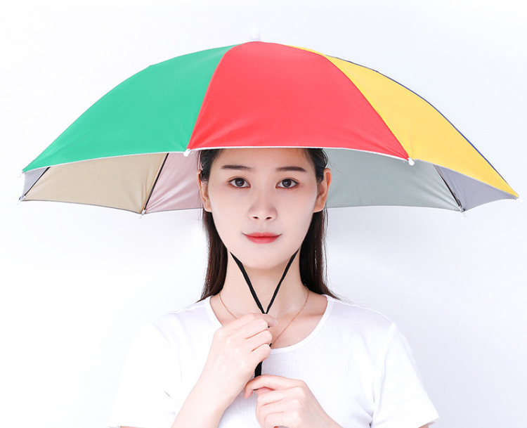 promotional customized fishing umbrella hat,hat umbrella,kids umbrella